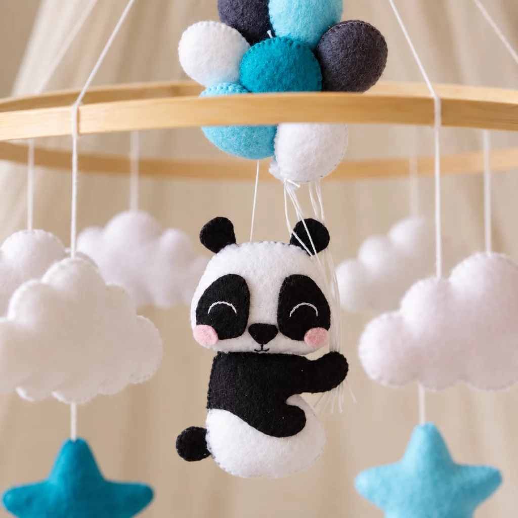 Karuzela do łóżeczka „Panda” - zdjęcie 2