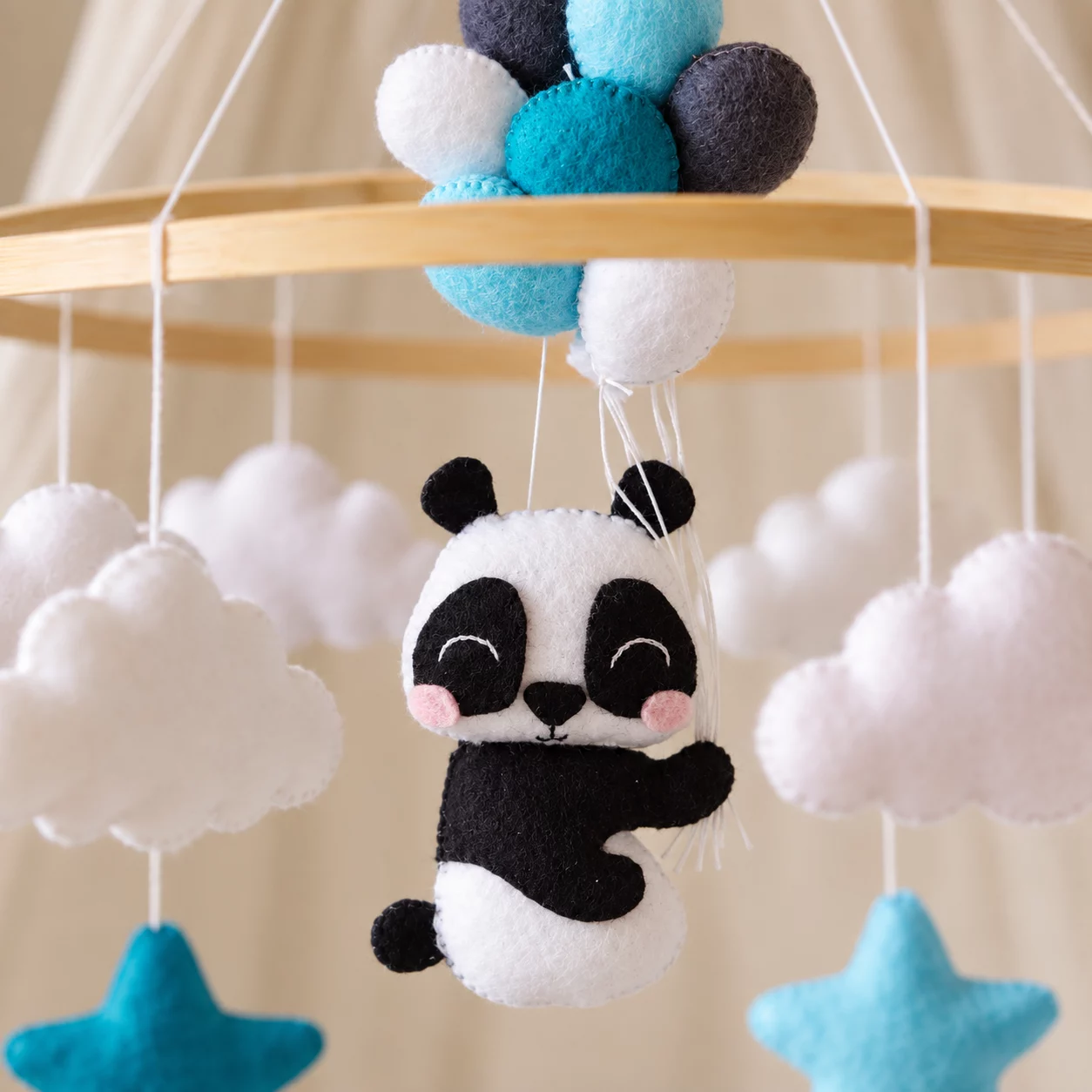 Karuzela do łóżeczka „Panda” - zdjęcie 2